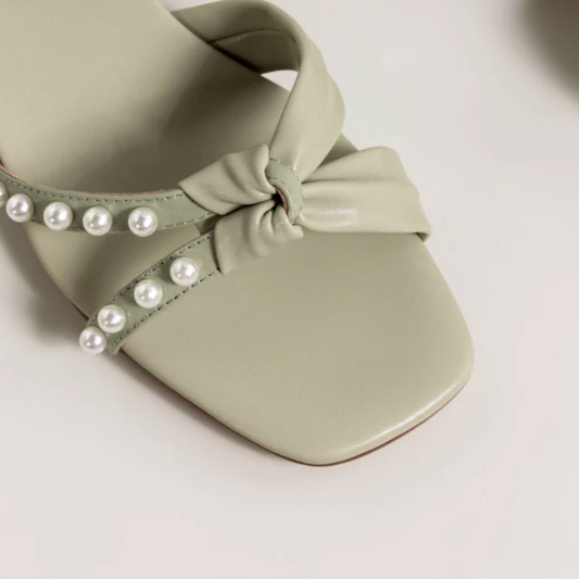 Sandalia de cuero genuino para mujer (Pickup Only)