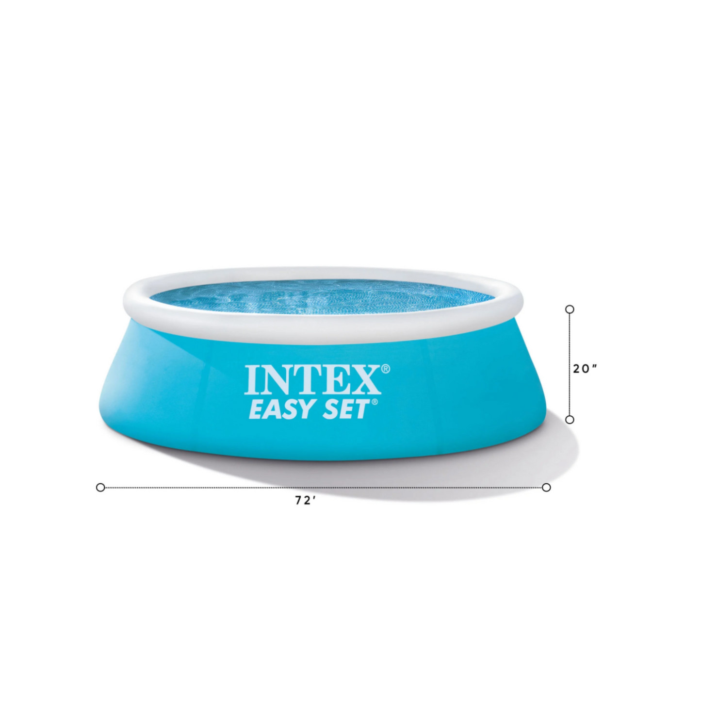 Intex Piscina Inflable Easy Set 6' x 20" Portátil para Niños – Exterior
