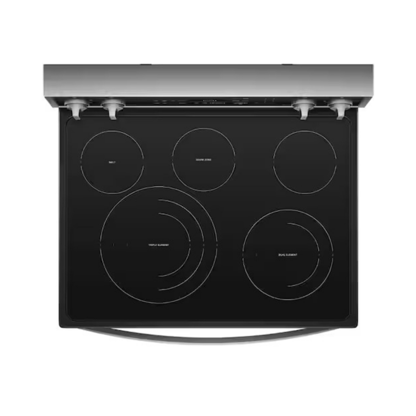 Whirlpool 6.4 cu. ft. Smart Electric Range – 5 Burners, Stainless Steel, Fingerprint Resistant