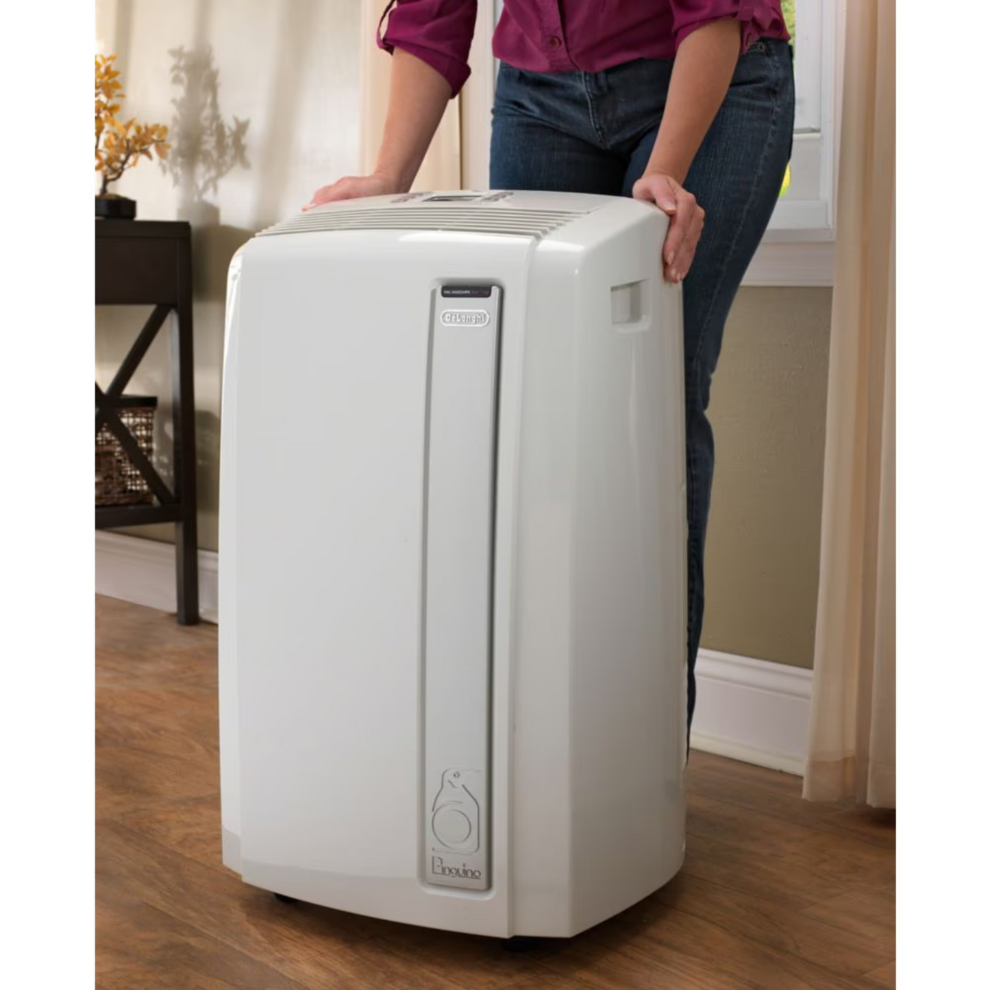 Aire Acondicionado Portátil DeLonghi Pinguino – 600 sq ft, Blanco