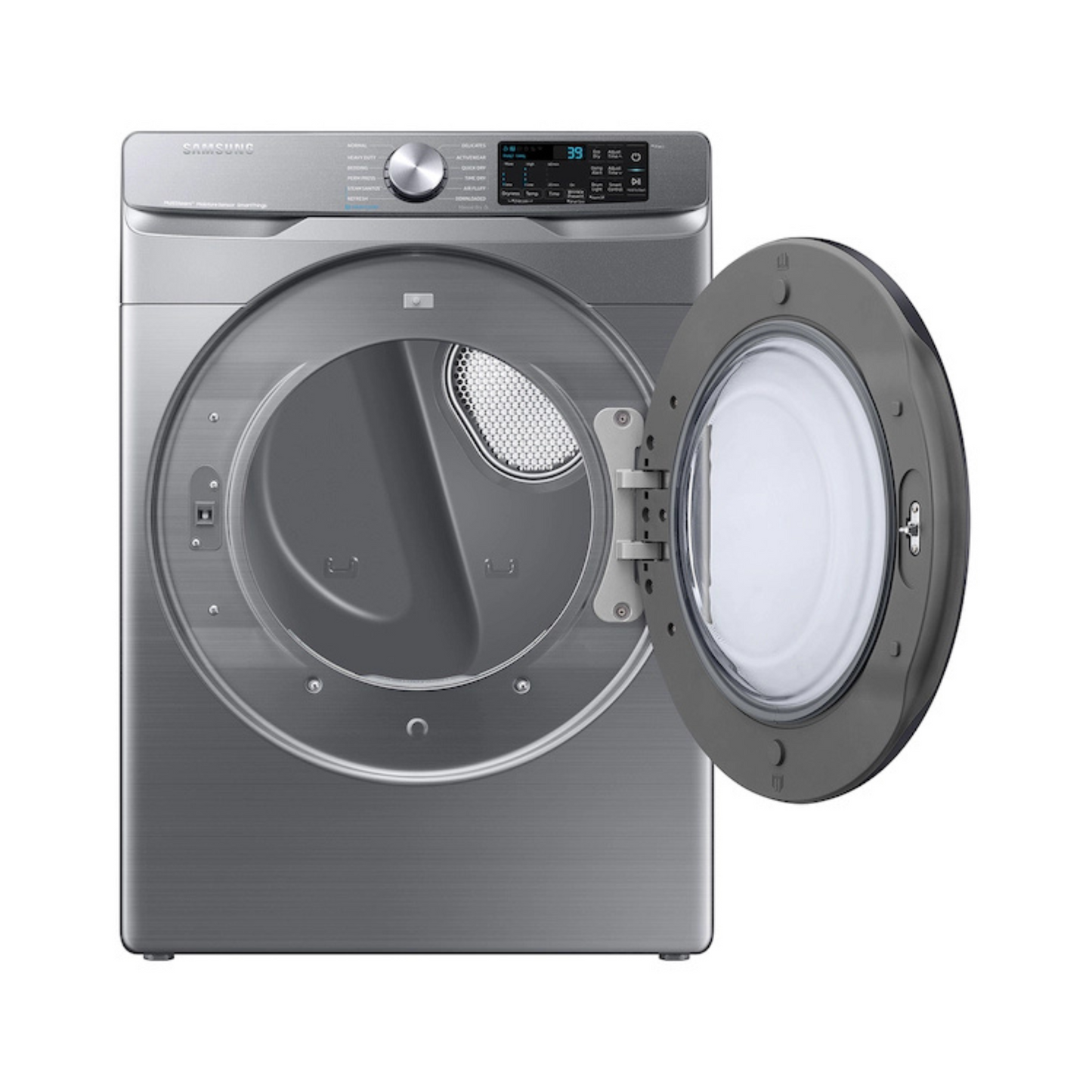 Secadora Samsung 7.5 cu. ft. Smart Electric – Steam Sanitize+, Platinum