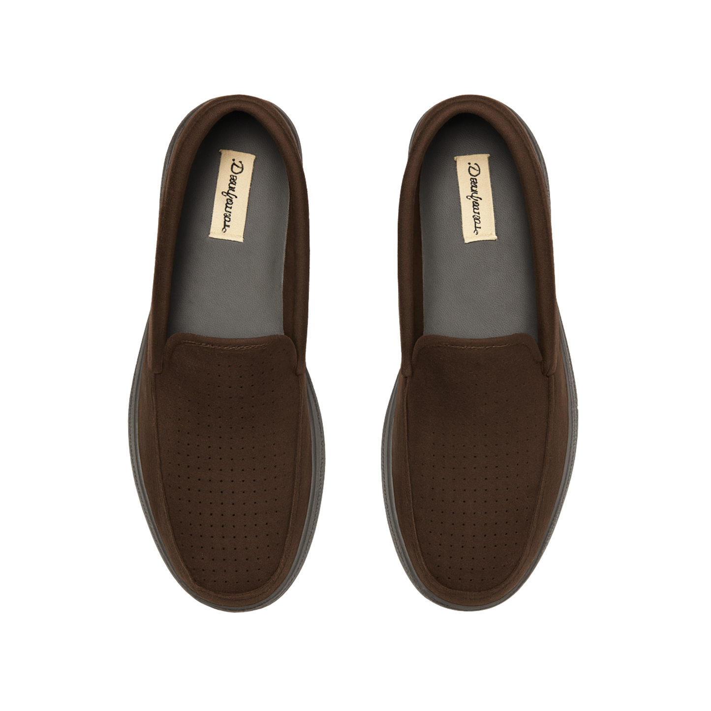 Dearfoams Mocasín de microgamuza Dawson Perf para hombre