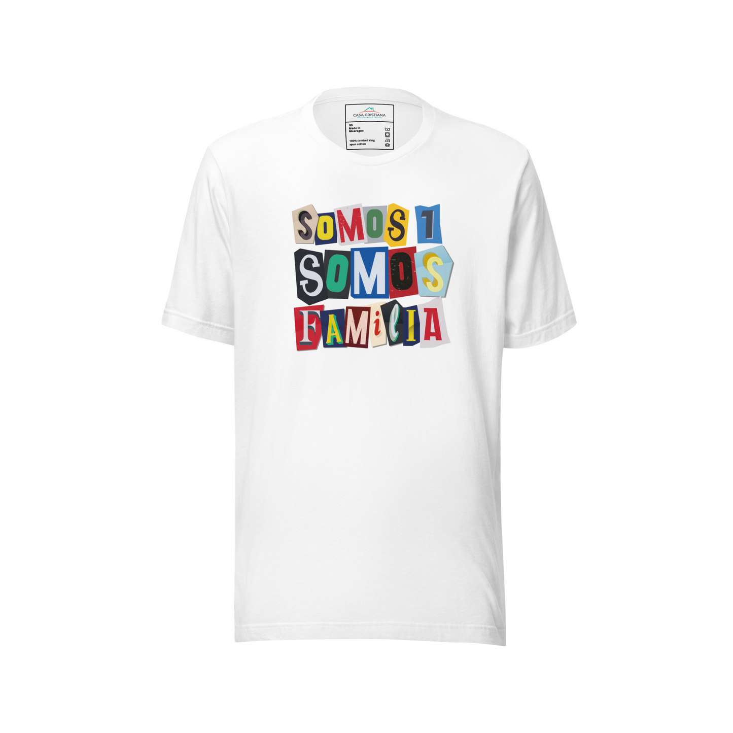 Somos 1, Somos Familia — Camiseta de manga corta unisex