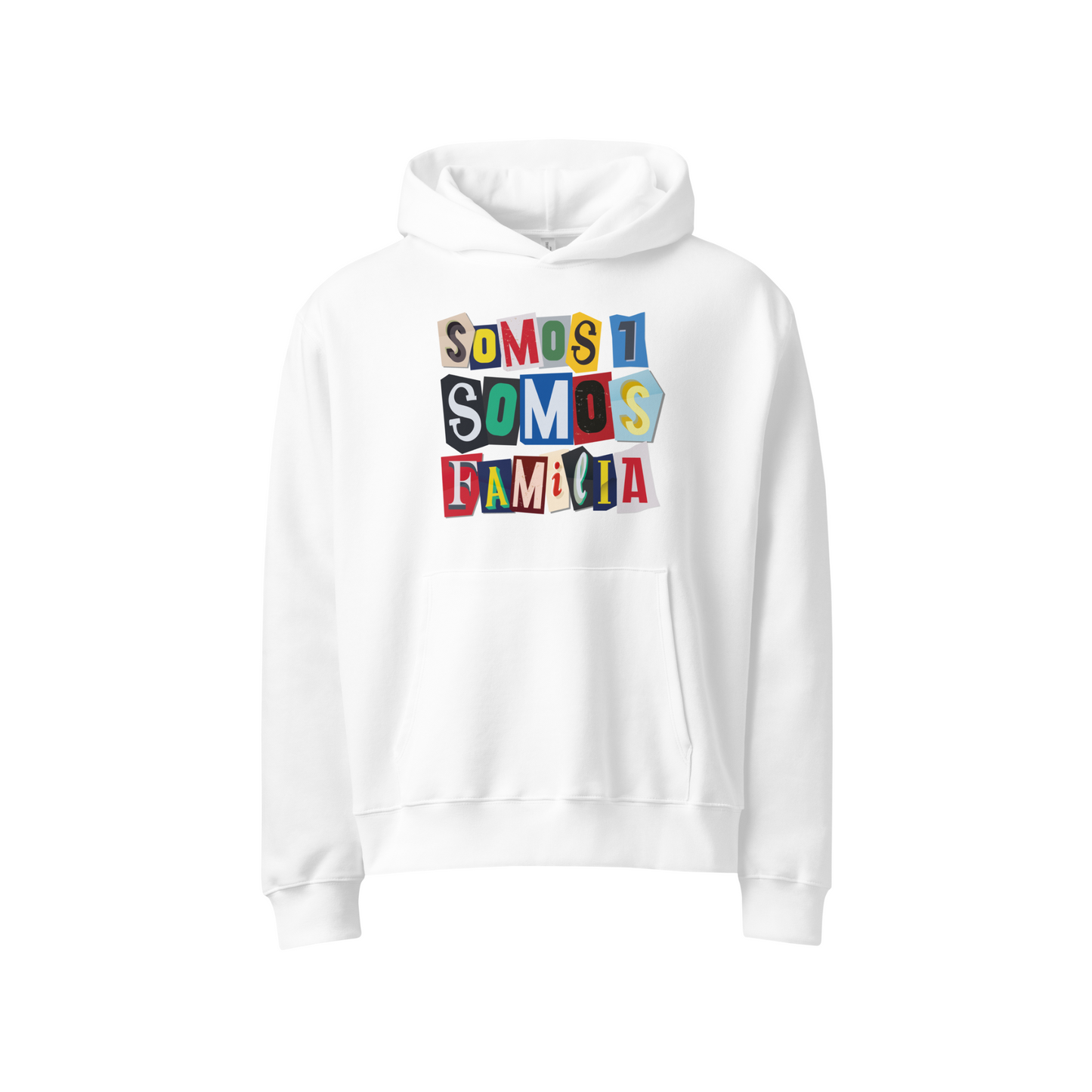 Hoodie “Somos 1, Somos Familia” — Unisex Oversize