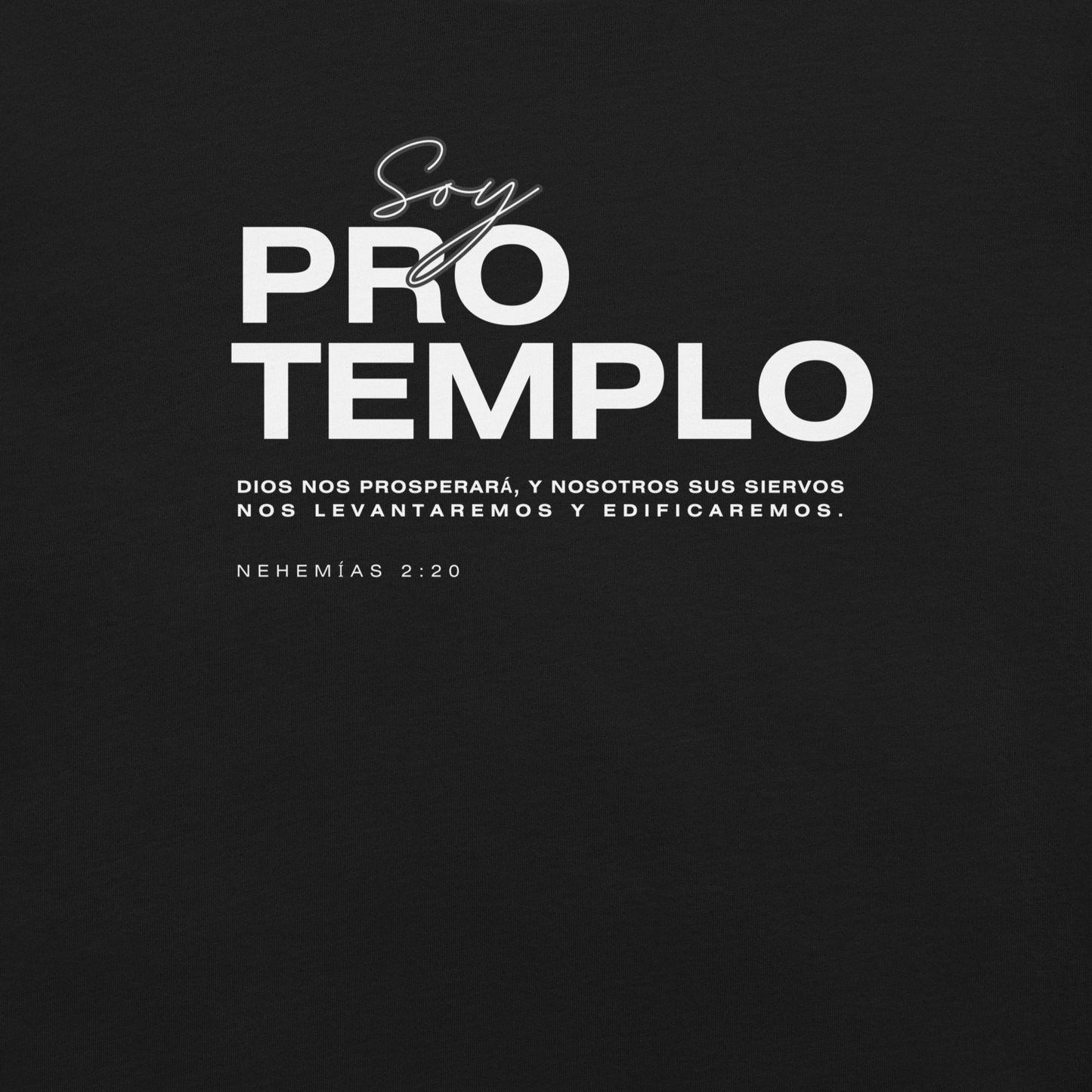 SOY PRO-TEMPLO | Camiseta Unisex – Edición Visión Nehemías