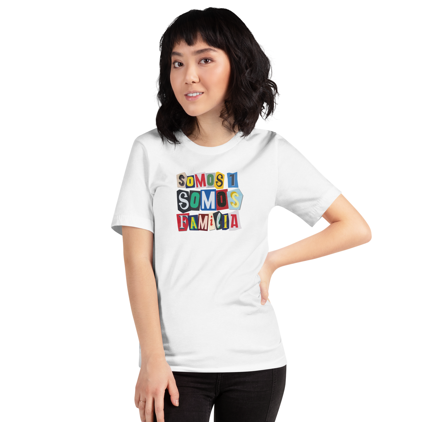 Somos 1, Somos Familia — Camiseta de manga corta unisex