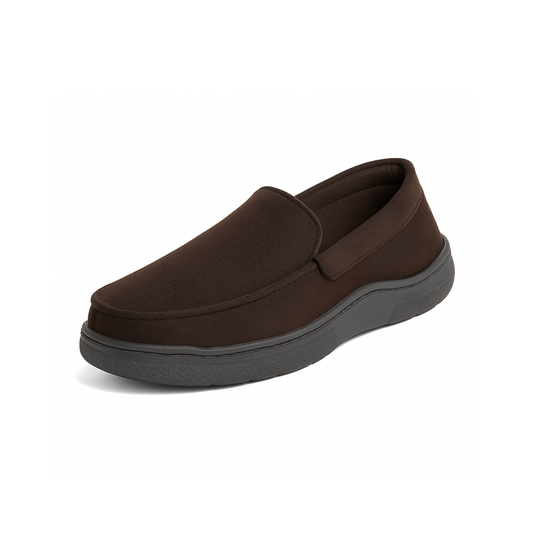 Dearfoams Mocasín de microgamuza Dawson Perf para hombre