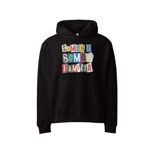 Hoodie “Somos 1, Somos Familia” — Unisex Oversize